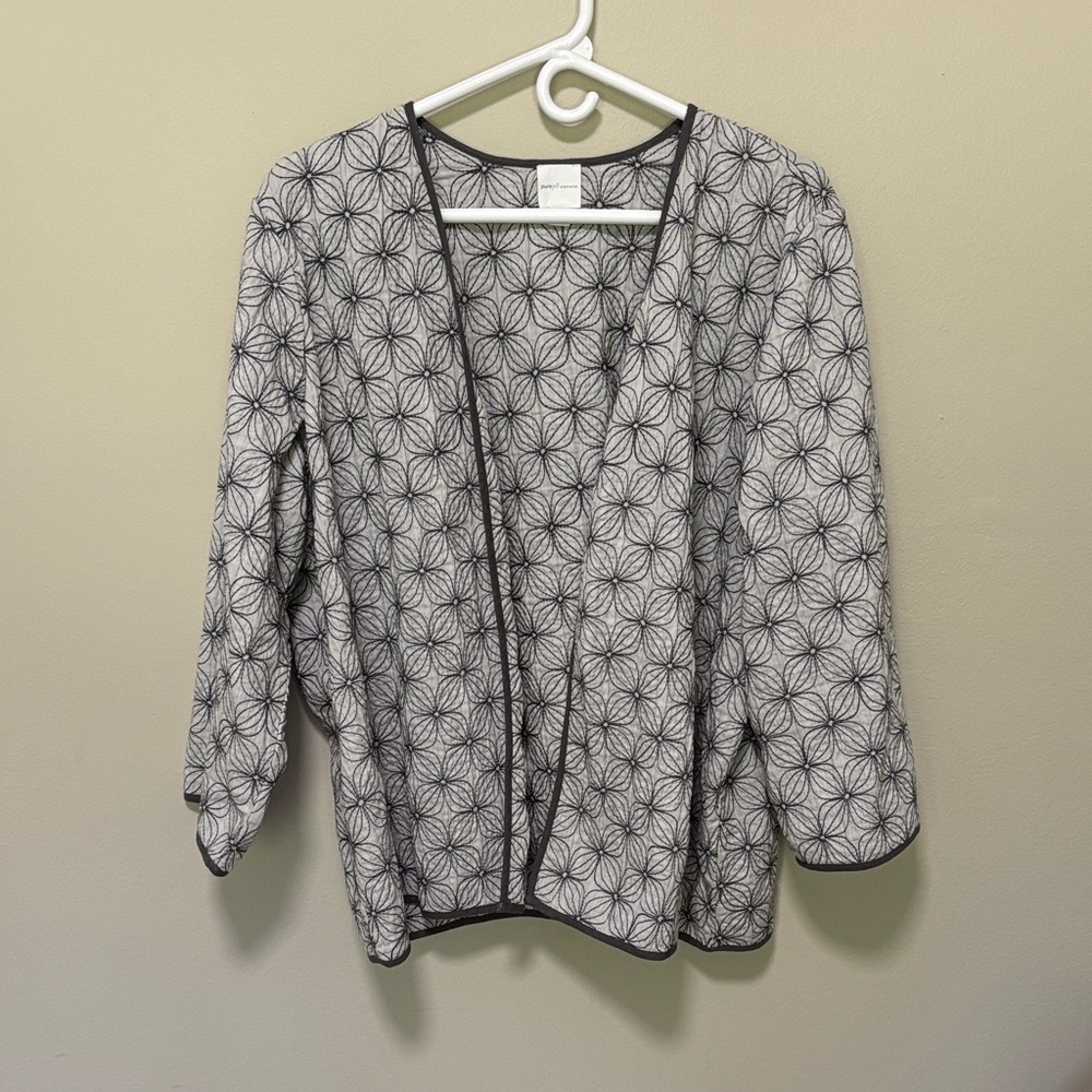 Patterned J.Jill jacket from the PureJill elements collection